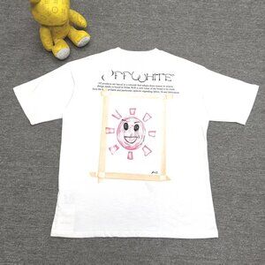 Off White Art Sun Printed Short sleeved T-shirt Size M